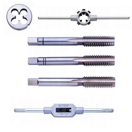 Zestaw gwintowników i narzynek Exact CM 15 M3-M12 HSS 32el